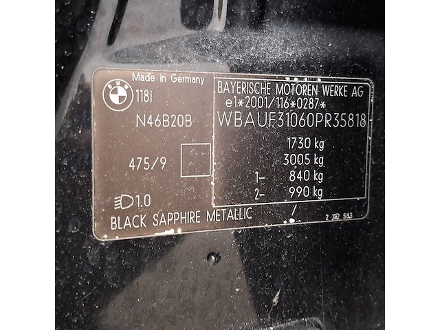 Personenauto, bmw, 1-serie, 118i high executive, 2005 - afbeelding 48 van  58
