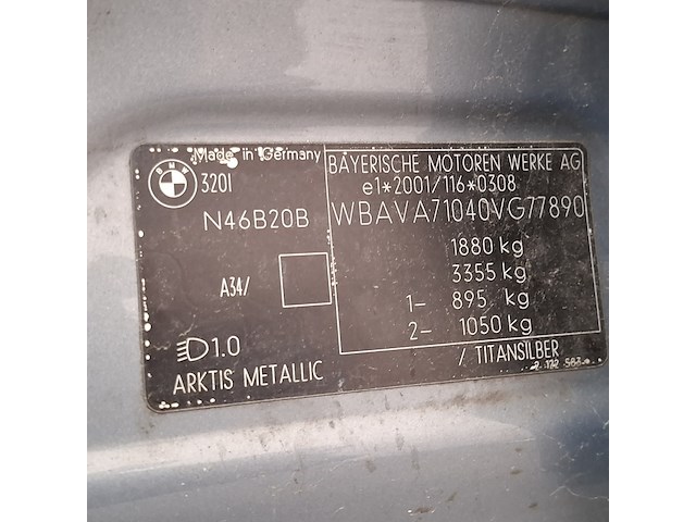 Personenauto, bmw, 3-serie, 320i business line, 2007 - afbeelding 39 van  56