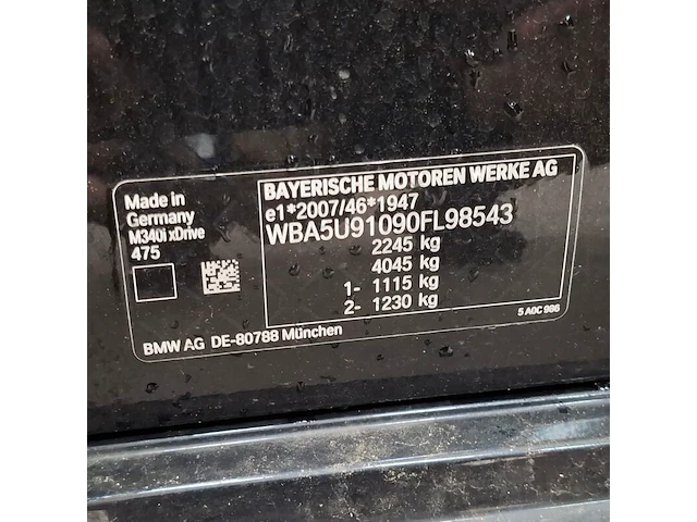 Personenauto, bmw, 3-serie, m340i xdrive high executive, 2021 - afbeelding 64 van  79