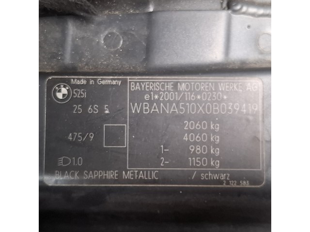 Personenauto, bmw, 5-serie, 525i executive, 2003 - afbeelding 48 van  56