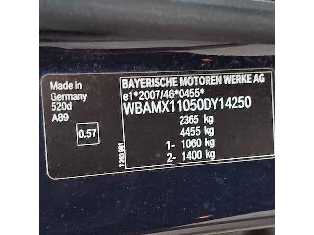 Personenauto, bmw, 5-serie touring, 520d high executive m sport, 2013 - afbeelding 46 van  64
