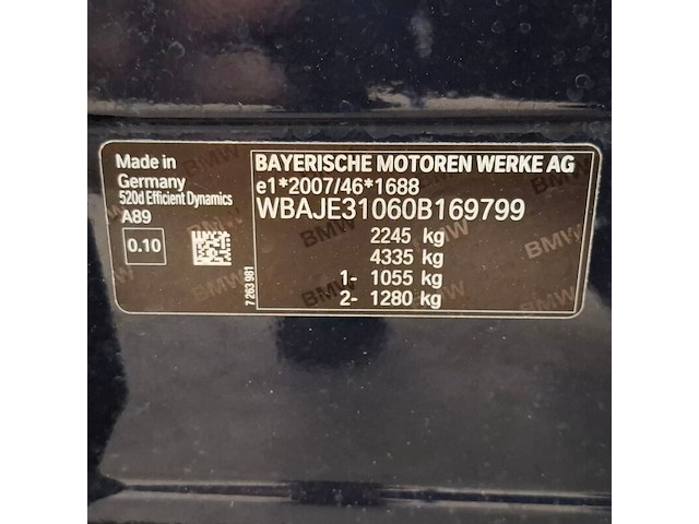 Personenauto, bmw, 520d, 520d ede high executive, 2018 - afbeelding 68 van  85
