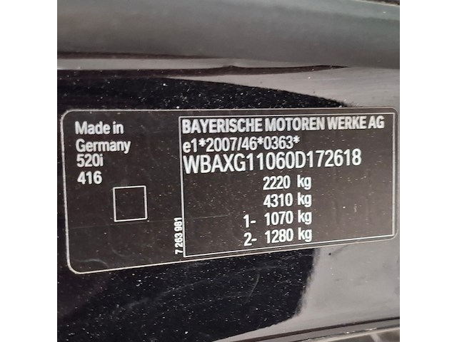 Personenauto, bmw, 520i executive m sport, 520i executive m sport, 2013 - afbeelding 60 van  70
