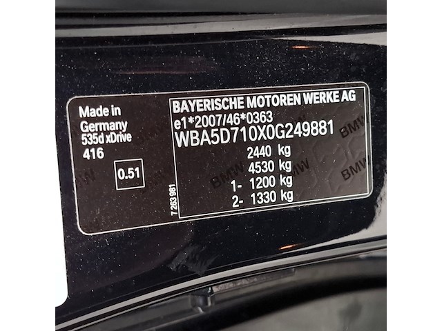 Personenauto, bmw, 535d xdrive - afbeelding 37 van  54