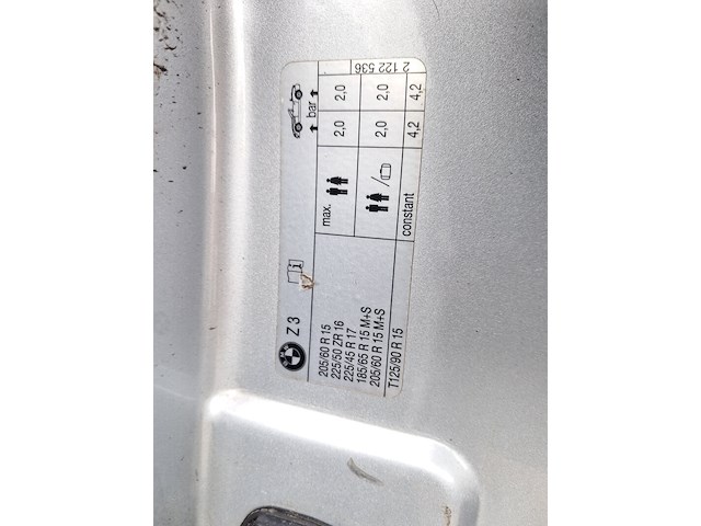 Personenauto, bmw, z3 roadster, 1.8, grijs, 1997 - afbeelding 18 van  39