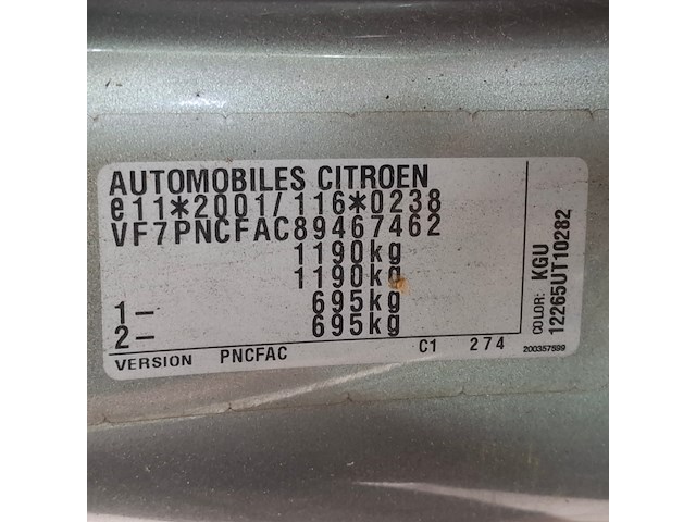 Personenauto, citroen, c1, 1.0-12v ambiance, 2010 - afbeelding 49 van  66