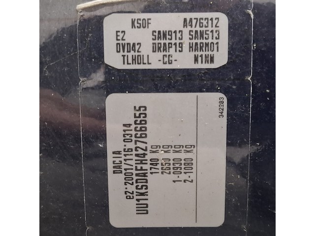 Personenauto, dacia, logan mcv, 1.6 lauréate, 2010 - afbeelding 38 van  58