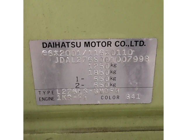 Personenauto, daihatsu, cuore, 1.0 premium, 2008 - afbeelding 55 van  71