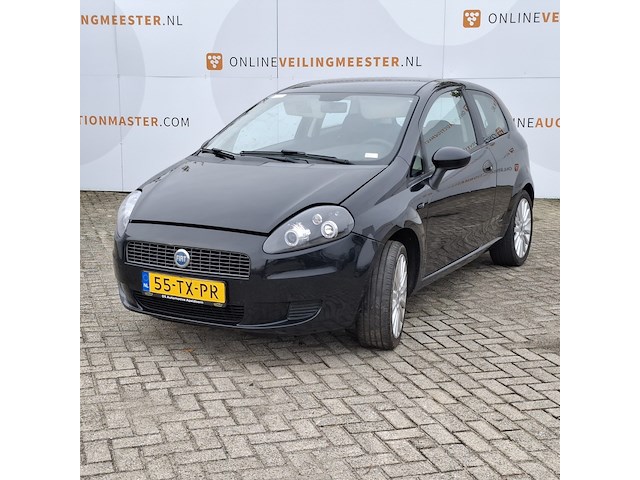 Personenauto fiat, grande punto 1.2, zwart, bouwjaar 2007 - afbeelding 1 van  45