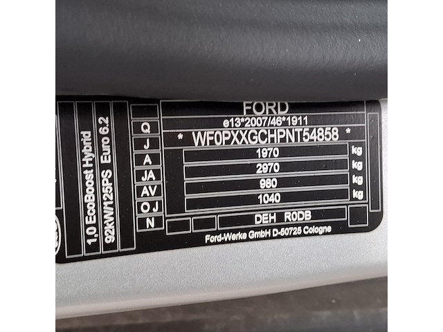 Personenauto, ford, 1.0 ecoboost hybrid st line, 2022 - afbeelding 31 van  48