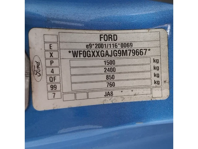 Personenauto, ford, fiesta, 1.6 ghia, 2009 - afbeelding 60 van  79