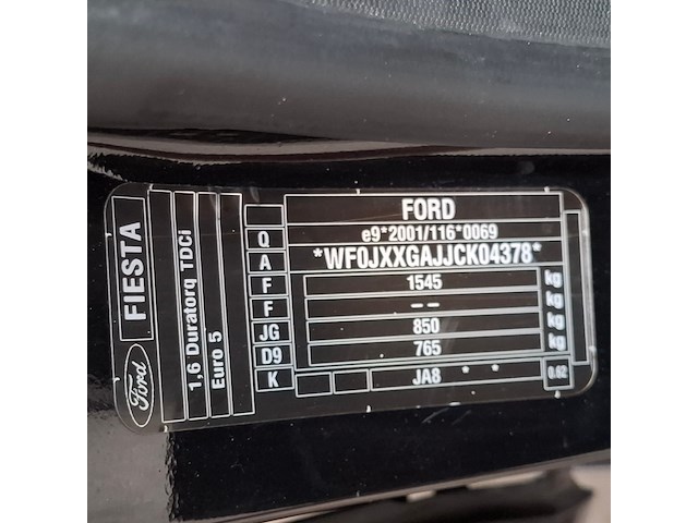 Personenauto, ford, fiesta, 1.6 tdci econetic titanium, 2012 - afbeelding 55 van  74