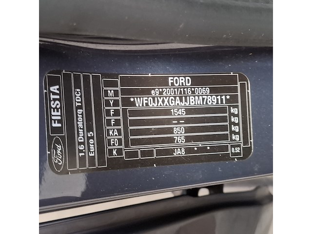 Personenauto, ford, fiesta, 1.6 tdci titanium, 2011 - afbeelding 31 van  52