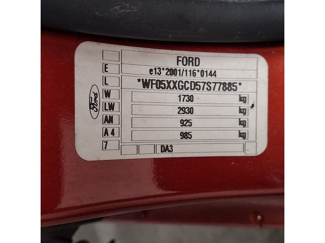 Personenauto, ford, focus, 1.6-16v futura, 2007 - afbeelding 39 van  51