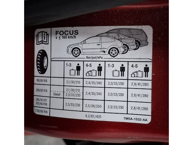 Personenauto, ford, focus, 1.6-16v futura, 2007 - afbeelding 40 van  51