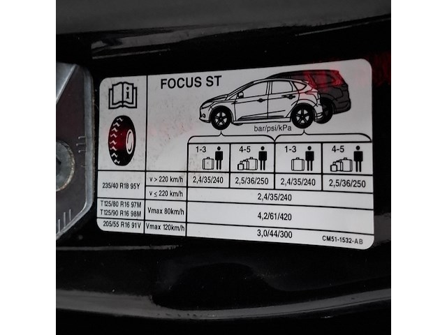 Personenauto, ford, focus, 2.0 ecoboost st-3, 2013 - afbeelding 33 van  48