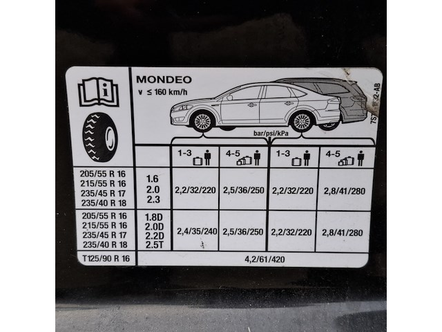 Personenauto ford, mondeo wagon 1.6-16v titanium, zwart, bouwjaar 2008 - afbeelding 33 van  41