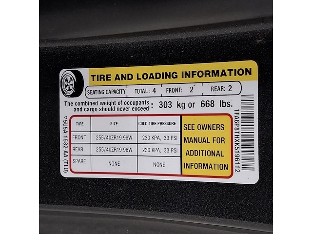 Personenauto, ford mustang, 2019 - afbeelding 52 van  65