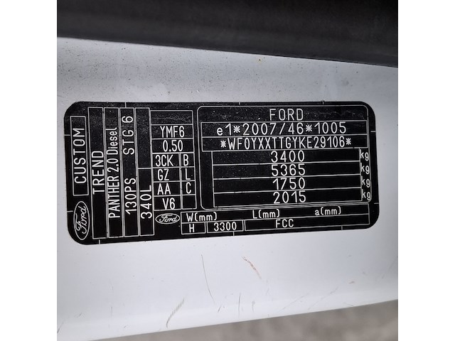 Personenauto, ford, transit custom, 2019 - afbeelding 33 van  51