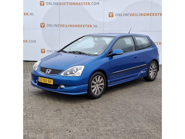 Personenauto honda, civic 1.4i sport, blauw, bouwjaar 2004 - afbeelding 1 van  45