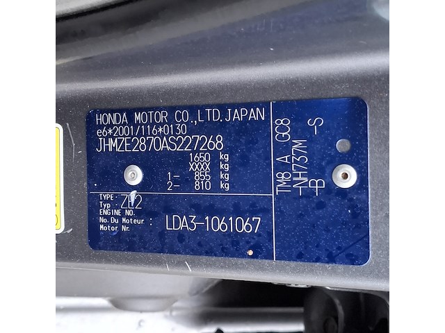 Personenauto honda, insight 1.3 elegance, grijs, bouwjaar 2010 - afbeelding 39 van  49