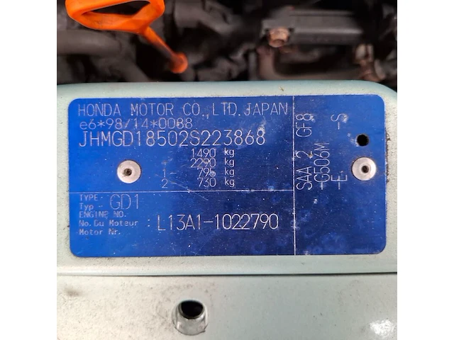 Personenauto, honda, jazz, 1.4 ls, 2002 - afbeelding 75 van  80