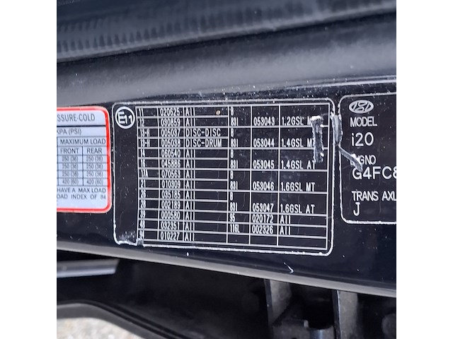 Personenauto hyundai, i20 1.6i i-catcher, zwart, bouwjaar 2009 - afbeelding 39 van  48