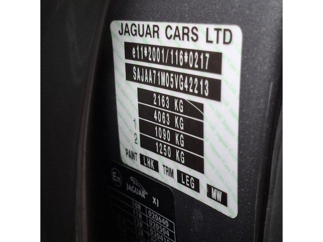 Personenauto, jaguar, xj, 3.0 v6, 2006 - afbeelding 59 van  81
