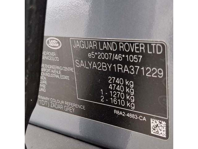 Personenauto, land rover, range rover velar, 2.0 p400e awd dynamic se phev, 2023 - afbeelding 43 van  72