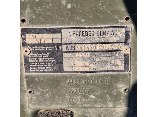 Personenauto, mercedes, 461.45, 1993 - afbeelding 4 van  13