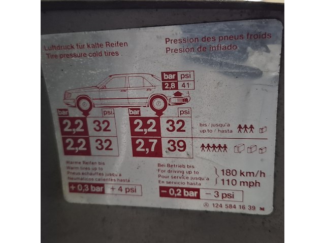 Personenauto, mercedes-benz, 200-500 (w124), 260 e, bruin, 1986 - afbeelding 38 van  55