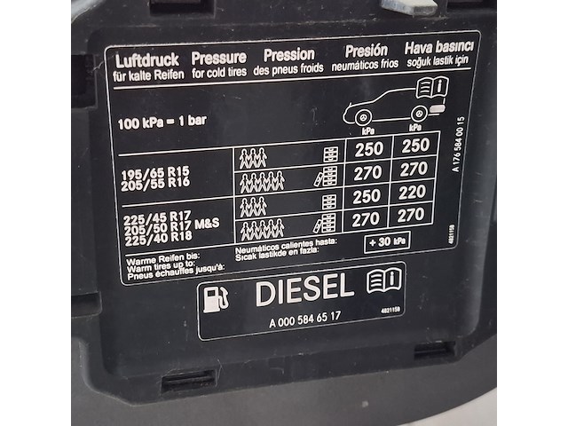 Personenauto, mercedes-benz, a-klasse, 180 cdi ambition, 2015 - afbeelding 43 van  48