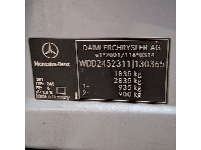 Personenauto, mercedes-benz, b-klasse, 150, 2006 - afbeelding 53 van  70