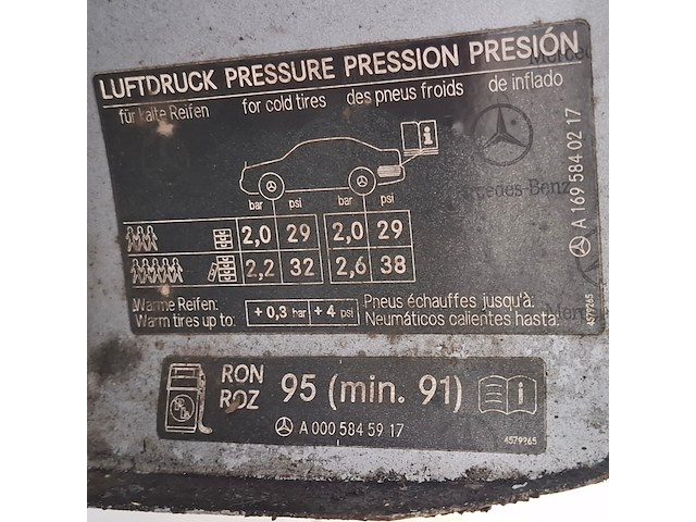 Personenauto, mercedes-benz, b-klasse, 150, 2006 - afbeelding 55 van  70