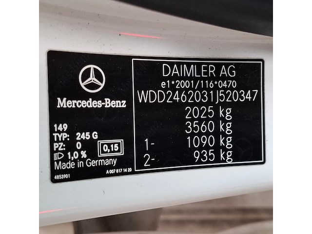 Personenauto, mercedes-benz, b-klasse 220d - afbeelding 53 van  72