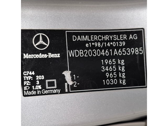 Personenauto, mercedes-benz, c-klasse, 180 k. elegance, 2004 - afbeelding 51 van  67