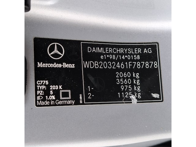 Personenauto mercedes-benz, c-klasse 180k, grijs, bouwjaar 2006 - afbeelding 33 van  42