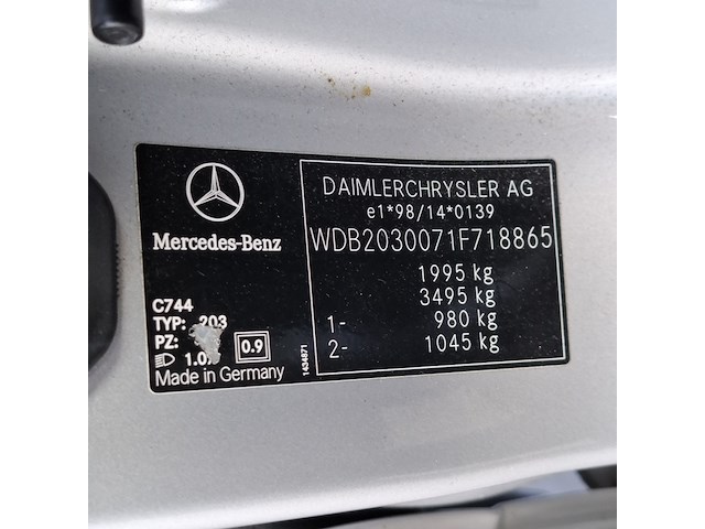 Personenauto, mercedes-benz, c-klasse 200cdi, 2005 - afbeelding 39 van  44