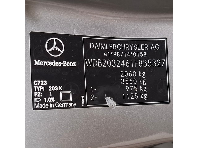Personenauto, mercedes-benz, c-klasse combi, 180 k. elegance, 2006 - afbeelding 46 van  64