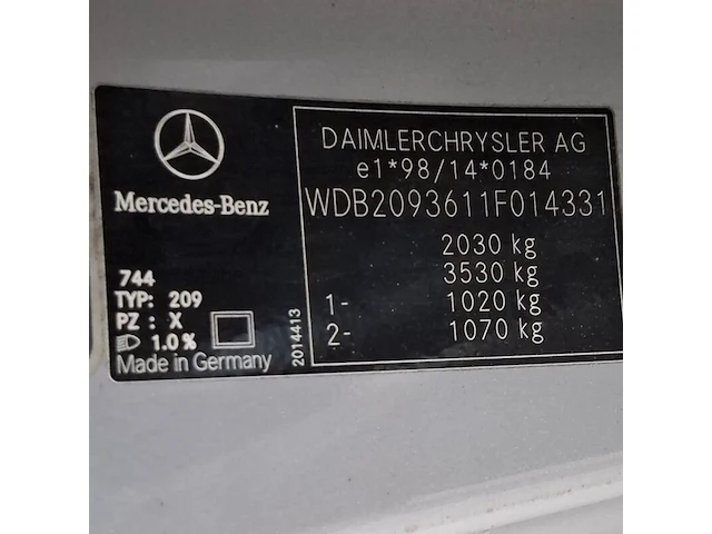 Personenauto, mercedes-benz, clk-klasse coupé, 240 avantgarde, 2002 - afbeelding 88 van  100