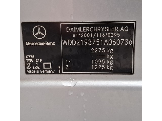 Personenauto, mercedes-benz, cls-klasse, 500, 2006 - afbeelding 44 van  61