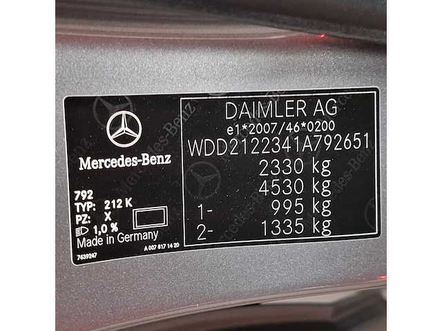 Personenauto, mercedes-benz, e 200, 200 ambition avantgarde, 2013 - afbeelding 52 van  71