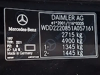 Personenauto, mercedes-benz, s-klasse, 500 4matic edition 1, 2014 - afbeelding 61 van  75