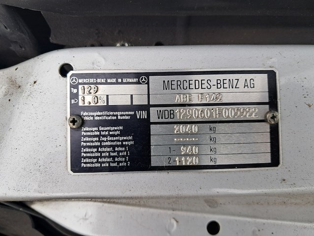 Personenauto, mercedes-benz, sl-klasse, 300 sl, grijs, 1990 - afbeelding 49 van  60