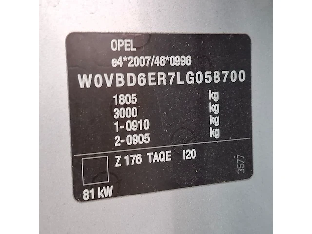 Personenauto, opel, astra 1.2, 2020, benzine - afbeelding 62 van  75