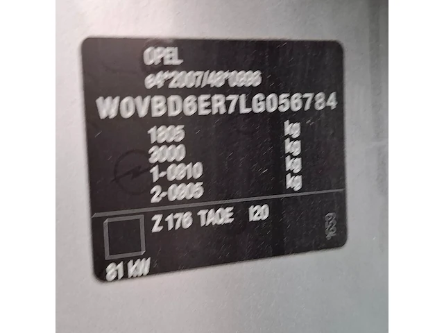 Personenauto, opel, astra 1.2, 2020, benzine - afbeelding 60 van  73