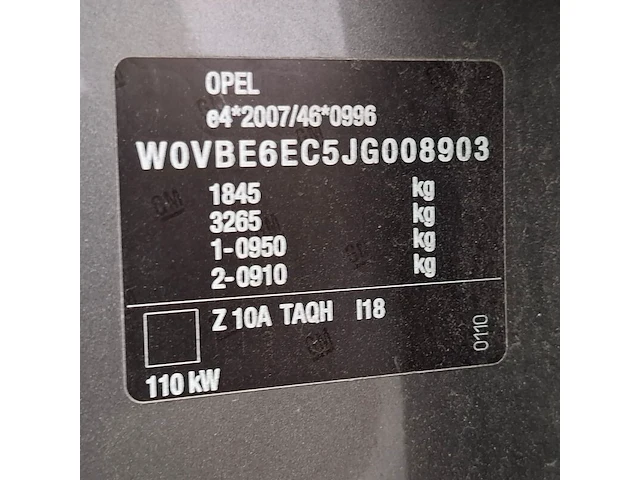 Personenauto, opel, astra, 1.4 turbo online edition, 2017 - afbeelding 65 van  78