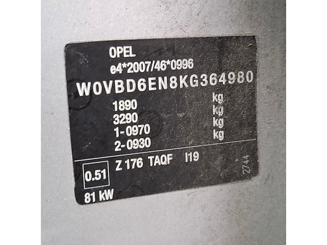 Personenauto, opel, astra 1.6 cdti 120 jahre, 2019 - afbeelding 63 van  77