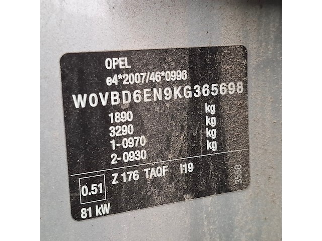 Personenauto, opel, astra 1.6 cdti, 2019 - afbeelding 50 van  67
