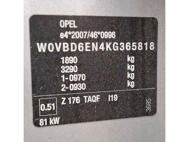 Personenauto, opel, astra 1.6 cdti, 2019 - afbeelding 61 van  78